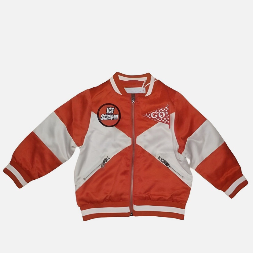 Stella Mccartney Kids Red And White Jacket